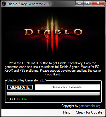 Diablo 3 free key