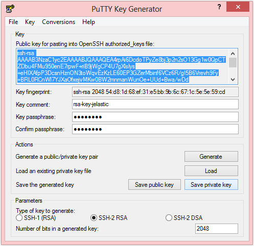 Putty ssh with key